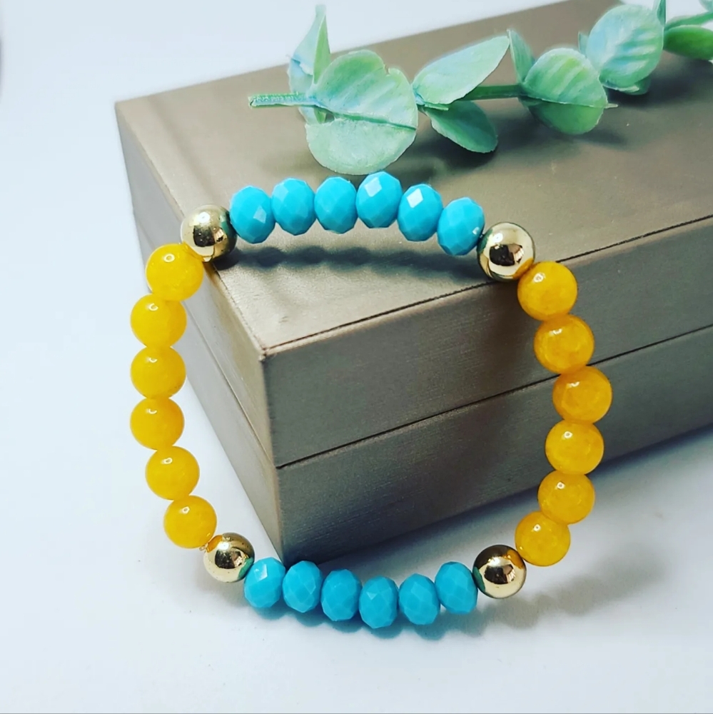 Yellow Chalcedony bracelet